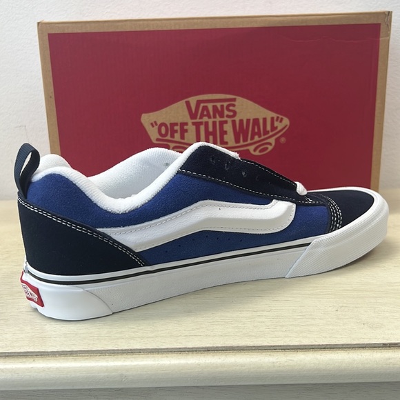 NIB - Vans Knu Skool Skate Shoe , Navy/True White - Picture 6 of 14